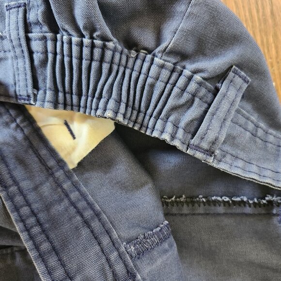 Vintage 90s Anchor Bay Blue Pants Size 33x34 Elastic Waist Made in USA Soft Casu - Picture 3 of 11